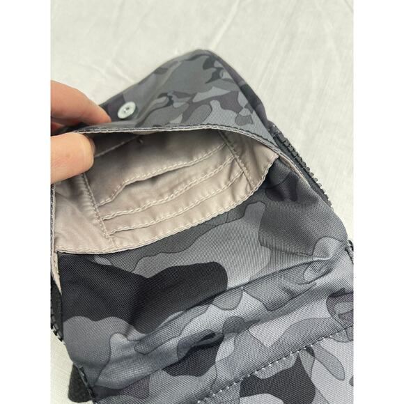 Kipling Camo Fog Eldorado Gray Black Crossbody Travel Bag - Picture 8 of 13